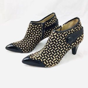 franco sarto calf hair booties